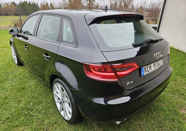 Audi A3 cena 43900 przebieg: 182151, rok produkcji 2013 z Rybnik małe 596